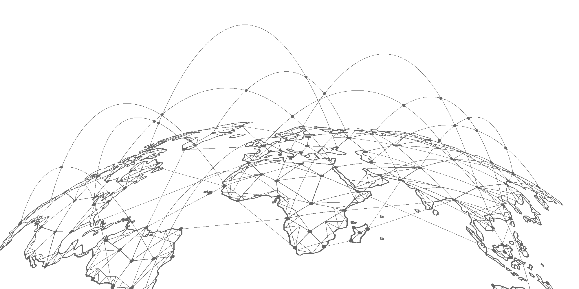 Eine Grafik einer vereinfachten Welthalbkugel