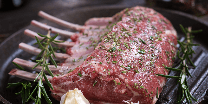 Ein Rippchenstück vom Lamm