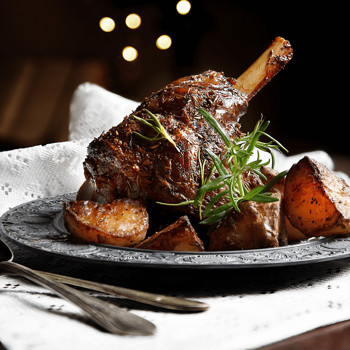 Ein Fleischgericht vom Schwein